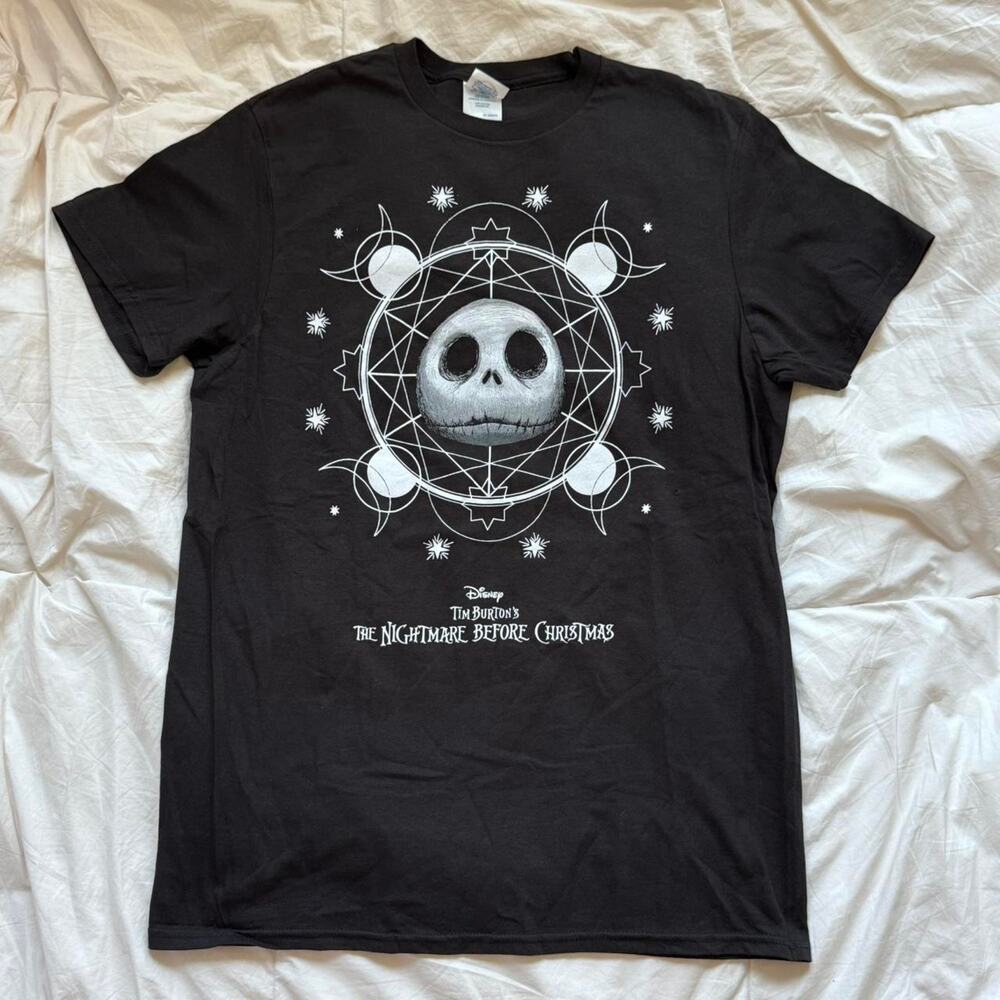 nightmare before Christmas Celestial jack skellington black graphic tee sz m‎